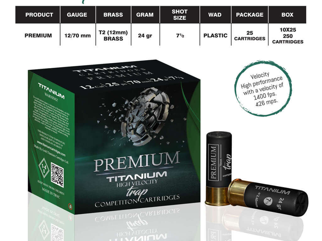 Gold Titanium Cartridges Premium Trap