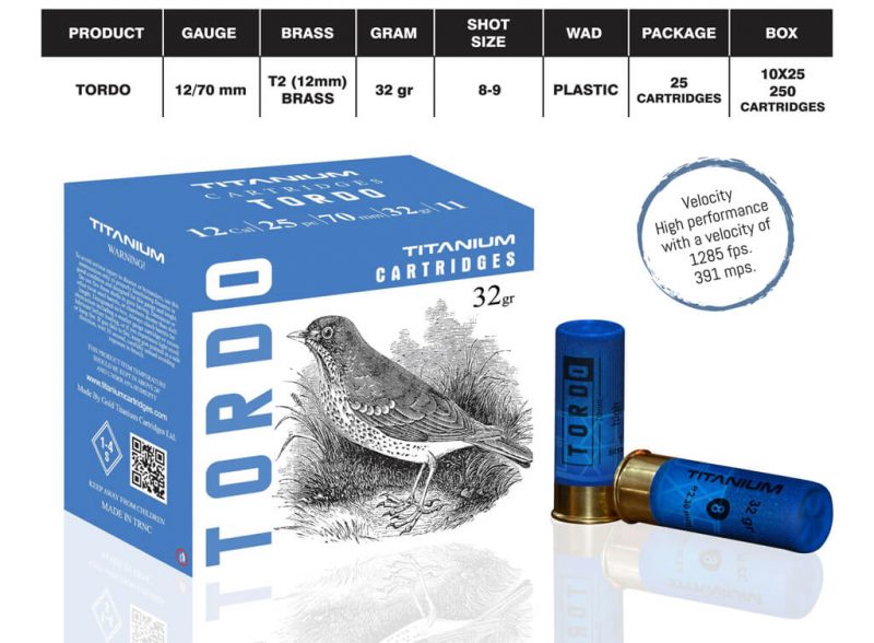 Gold Titanium Cartridges Tordo 32gr