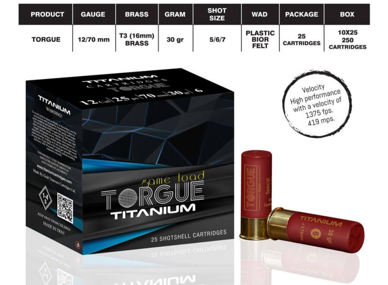 Gold Titanium Cartridges Torgue 30gr