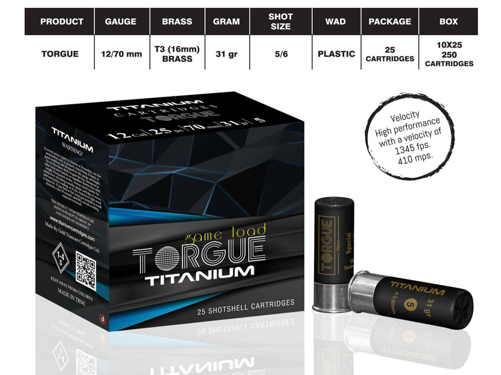 Gold Titanium Cartridges Torgue 31gr